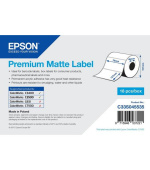 EPSON Premium Matte Label - Die-cut Roll: 76mm x 127mm, 265 labels