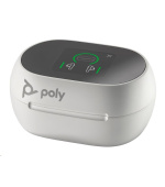 Poly Voyager Free 60+ bluetooth headset, BT700 USB-C adaptér, dotykové nabíjecí pouzdro, bílá