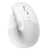 Logitech Lift Vertical Ergonomic Mouse for Business, Mac, off-white/pale grey