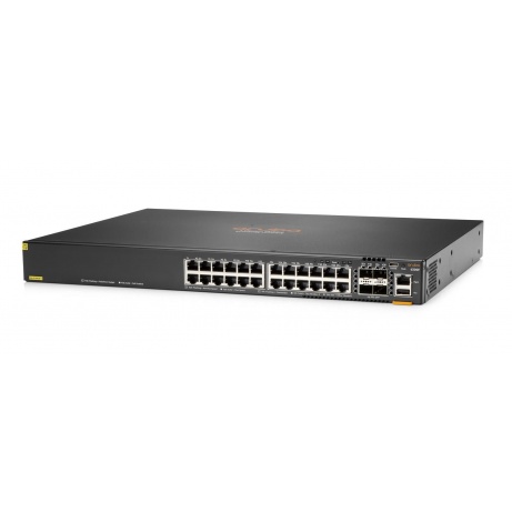 HPE Aruba Networking CX 6300F 24-port 1GbE Class 4 PoE and 4-port SFP56 Switch