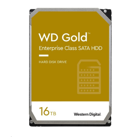 BAZAR - WD GOLD WD161KRYZ 16TB SATA/ 6Gb/s 512MB cache 7200 ot., CMR, Enterprise