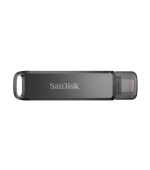 SanDisk iXpand Flash Drive Luxe/256GB/USB 3.0/Lightning + USB-A/Šedá