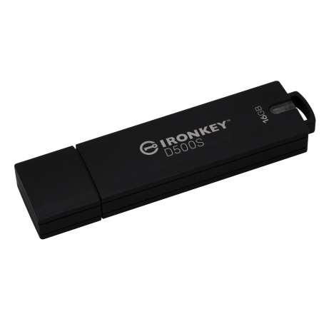 Kingston Ironkey D500S/16GB/USB 3.2/USB-A/Černá