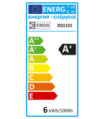 EMOS LED ŽÁROVKA CLASSIC MINI GL 6W(40W) 470lm E27 NW