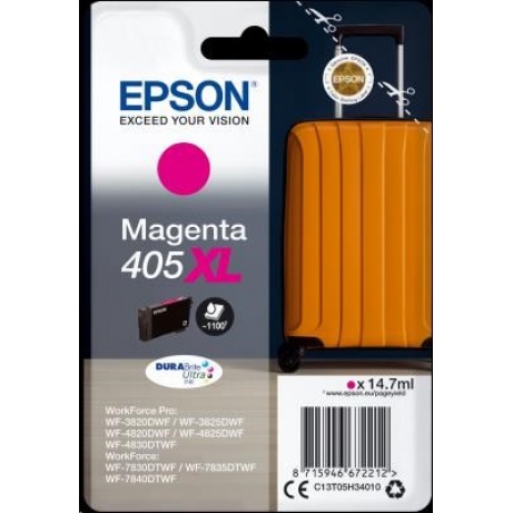 EPSON ink Singlepack Magenta 405XL Durabrite Ultra