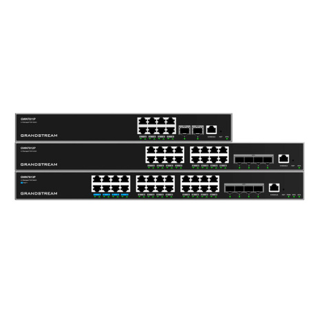 Grandstream GWN7813P Layer 3 Managed Network PoE Switch, 24 portů / 4 SFP+