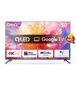 CHiQ U50QM8E TV 50", UHD, QLED, smart, Google TV, dbx-tv, Dolby Audio, Frameless