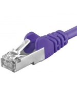 Premiumcord Patch kabel CAT6a S-FTP, RJ45-RJ45, AWG 26/7 3m, fialová