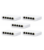 UBNT UniFi Switch USW-Flex-Mini-5, 5-pack  [5xGigabit, 1xPoE In]