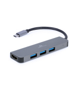 Gembird USB-C 2v1 multiport hub + HDMI