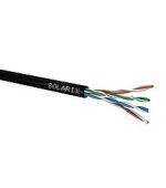 Instalační kabel Solarix venkovní UTP, Cat5E, drát, PE, box 100m SXKD-5E-UTP-PE