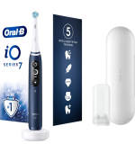 Oral-B iO Series 7 Sapphire elektrický zubní kartáček, 5 režimů, cestovní pouzdro, rychlonabíjecí stanice