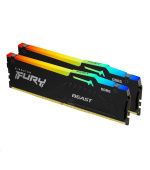 KINGSTON DIMM DDR5 64GB (Kit of 2) 6000MT/s CL40 FURY Beast RGB XMP