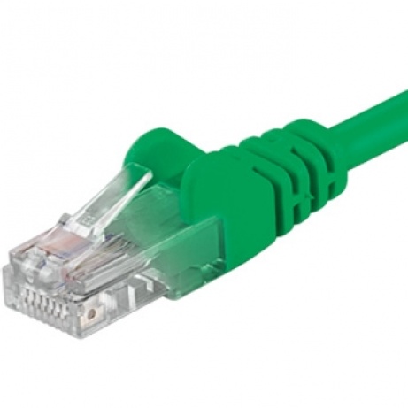 PremiumCord Patch kabel UTP RJ45-RJ45 level 5e 3m zelená