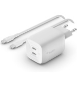 Belkin 65W napájecí adaptér 2xUSB-C+100W kabel