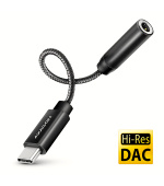 AXAGON ADA-HC, USB-C na 3.5mm jack - Hi-Res DAC audio adaptér, 384kHz/32bit, stereo