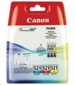 Canon CARTRIDGE CLI-521 C/M/Y MULTI-PACK pro Pixma iP 3600, iP4600, iP4700, MP540, MP550,560, MP620,630,640 (470 str.)