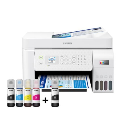 BAZAR - EPSON - tiskárna ink EcoTank L5296, 4v1, A4, 1440x5760dpi, 33ppm, USB, Wi-Fi, LAN, bílá- Poškozený obal