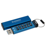 Kingston IronKey Keypad 200/16GB/USB 3.2/USB-A/Modrá