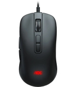 AOC GM300B/Herní/Optická/Pro praváky/6 200 DPI/Drátová USB/Černá