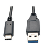 Tripplite Kabel USB-C/USB-A (Samec/Samec), USB 3.1 Gen 2 (10Gb/s), kompatibilní Thunderbolt 3, 0.9m