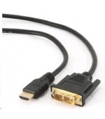 GEMBIRD Kabel HDMI - DVI 1,8m (M/M, DVI-D, Single Link, zlacené kontakty, stíněný)