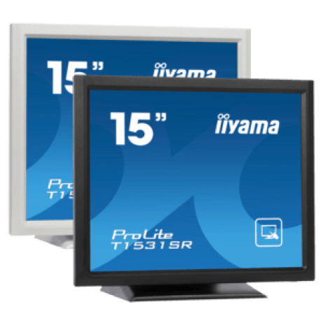 iiyama ProLite T1521MSC-B2, 38.1 cm (15''), Projected Capacitive, 10 TP, kit (USB), black