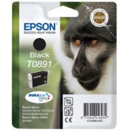 EPSON ink čer Stylus "Opice" S20/SX100/SX200/SX400 (T0891) - black