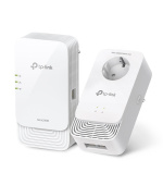 TP-Link PGW2440 KIT EasyMesh WiFi6 průchozí powerline set (G.hn2400,AX1800,2,4GHz/5GHz,3xGbE)