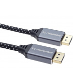 PREMIUMCORD Kabel DisplayPort 1.4 přípojný kabel, kovové a zlacené konektory, 2m