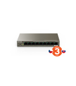 Tenda TEG1109P-8-102W PoE AT switch 8x PoE 802.3af/at + 1x Uplink, 9x 1 Gb/s, PoE+ 102W,fanless