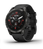 Garmin Epix Pro Sapphire 47 mm - Carbon Gray DLC titanium with black silicone band, EU