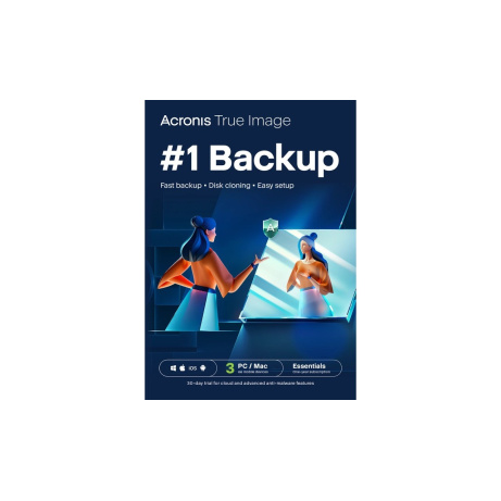 Acronis True Image Essentials Subscription 3 Computers - 1 year subscription ESD