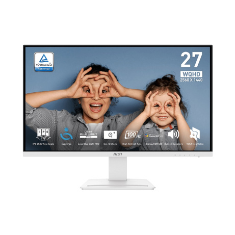 MSI Pro/MP273QW E2/27"/IPS/QHD/100Hz/1ms/White/2R