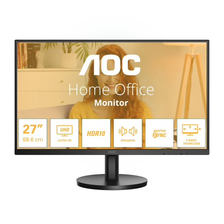 AOC/U27B3A/27"/IPS/4K UHD/60Hz/4ms/Black/3R