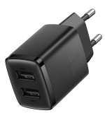 Baseus nabíječka do sítě Compact 2xUSB 10,5W černá