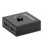 Manhattan HDMI rozdělovač, 4K Bi-Directional 2-Port HDMI Splitter/Switch, 4K@30Hz, černá