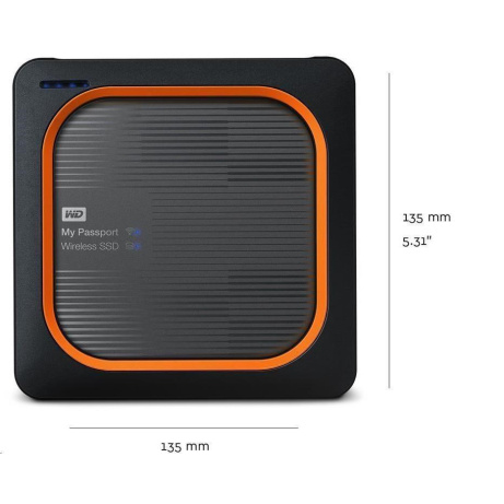 BAZAR VADNÉ - WD My Passport Wireless SSD 1TB Ext. USB3.0, SD Card,