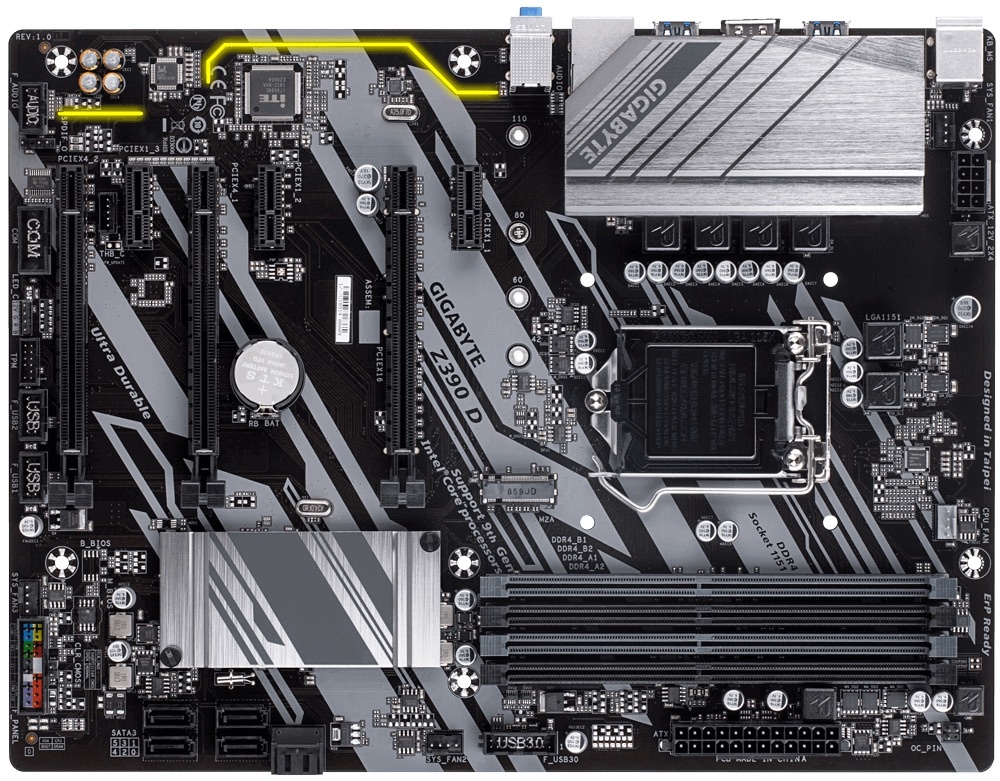 Gigabyte z390 d совместимость с процессорами