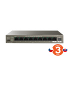 Tenda TEG1110PF-8-102W PoE AT switch 8xPoE 802.3af/at + Uplink RJ45 + SFP port, 92W, PoE+, fanless