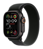 Apple Watch Ultra 2 (2024) GPS + Cellular 49mm Black Titanium Case with Black Trail Loop - M/L