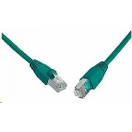 Solarix Patch kabel CAT6 SFTP PVC 0,5m zelený snag-proof C6-315GR-0,5MB