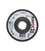 BOSCH lamelové brusné kotouče Best for Metal systému X-LOCK, šikmá verze, fíbrová deska, 125 mm, G 60, X571