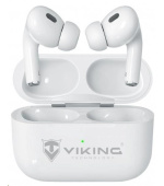 Viking bluetooth sluchátka s mikrofonem VPRORT, bílá