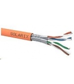 Instalační kabel Solarix SSTP, Cat7A, drát, LSOHFR, cívka 500m SXKD-7A-1200-SSTP-LSOHFR-B2ca