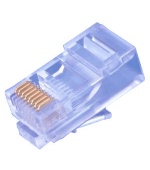 Konektor UTP RJ45 (8p8c), Cat5E, 50µm, licna(lanko) - 100 ks