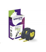 WECARE ARMOR páska pro DYMO S0721620, černá/žlutá, 2 x 12mm x 4m