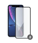 Screenshield APPLE iPhone Xr Tempered Glass protection (full COVER black)