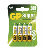 GP alkalická baterie SUPER AA (LR6) 4BL