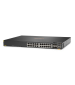 HPE Aruba Networking CX 6300F 24-port 1GbE Class 4 PoE and 4-port SFP56 Switch JL666AR RENEW